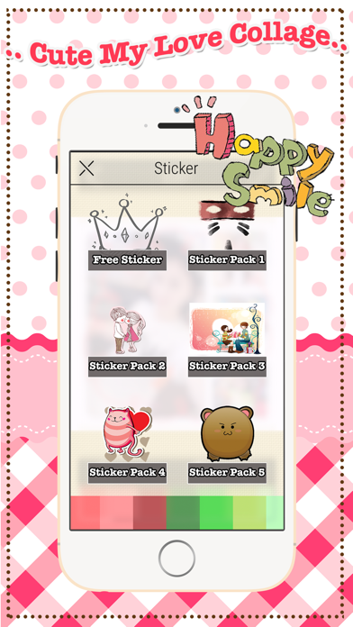 Cute My Love Collage iPhone screenshot
