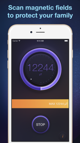 Tesla Meter - magnetic and gauss field measurement tool and metal detector screenshot