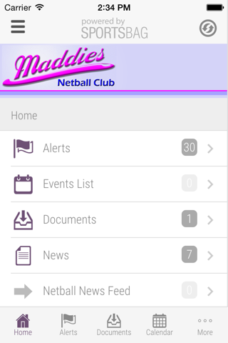 Maddies Netball Club - Sportsbag screenshot 2