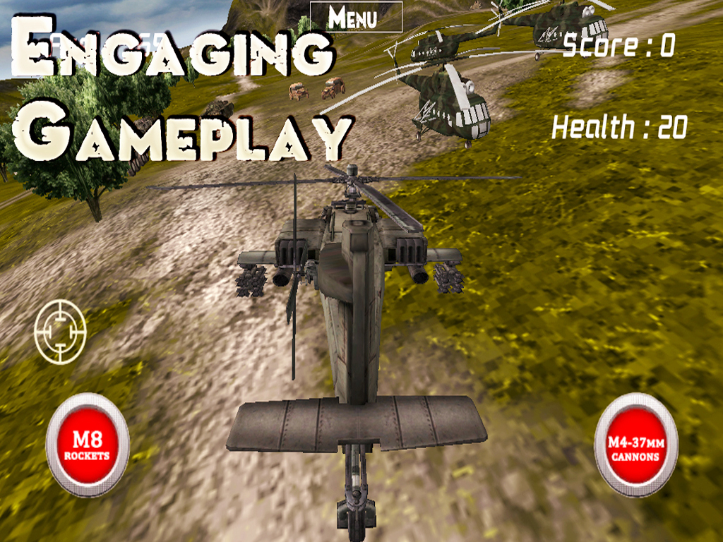 Boeing AH-64 Apache Longbow - Combat Gunship Helicopter Simulator of Infinite Tanks Hunter screenshot 10
