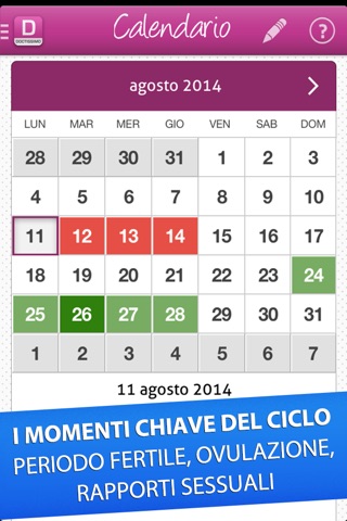 Mon ovulation : calendrier de fertilité screenshot 2