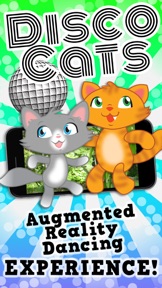 Disco Cats- Augmented Reality Dance Game - Free screenshot