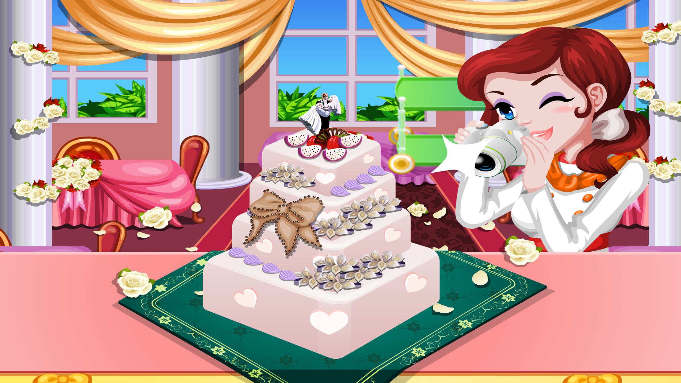 Sweet Wedding Cake - free