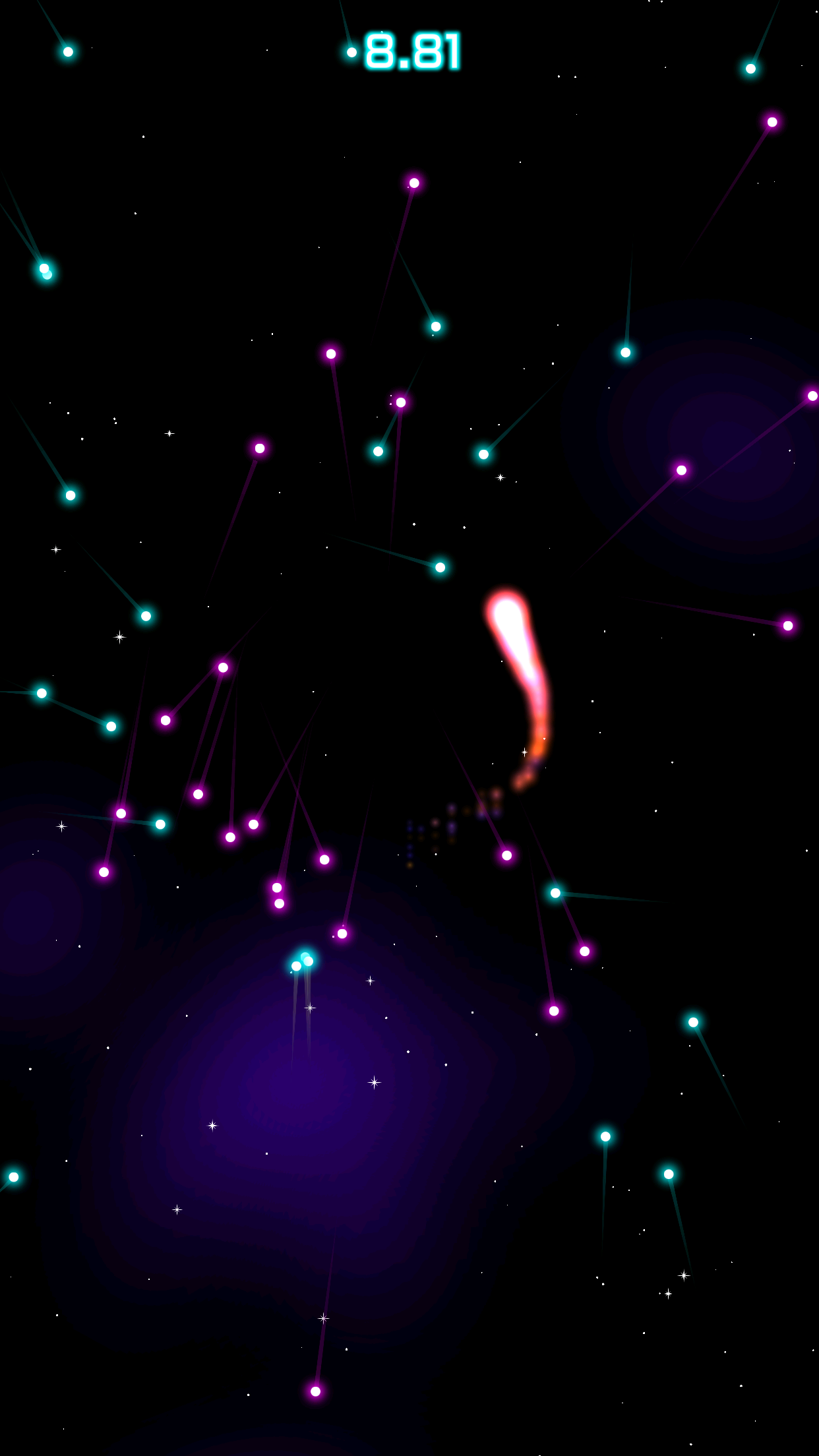 Rock Laser War avoid glowing fire bullets and survive longer screenshot 2