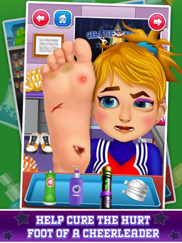 Screenshot #4 pour Cheerleader Foot Doctor & High School Salon Makeover