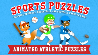 Screenshot #1 pour Puzzles Sports pour Enfants – Les Meilleurs Jeux de Baseball, Basketball, Soccer et Football avec des Garçons, des Filles et des Animaux!