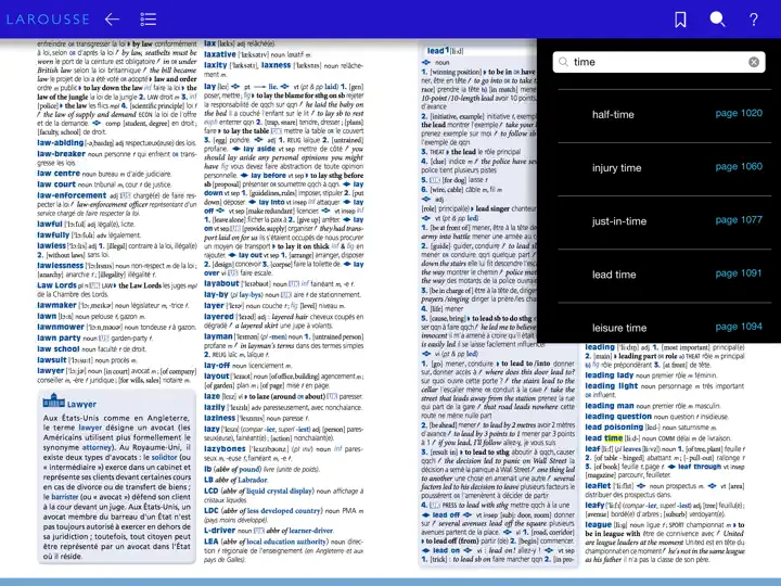 Captura de pantalla de LAROUSSE Premium en iPhone 3