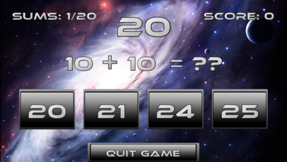 Screenshot #1 pour Space Math Free! - Math Game for Children (and Adults!)