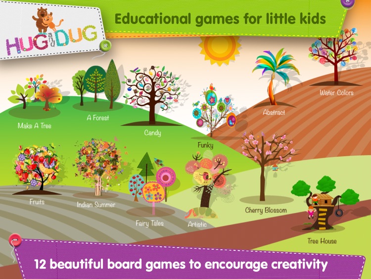 HugDug Trees - Kids make trees & forests with amazing stickers art