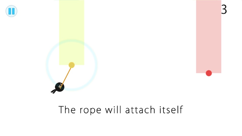 #3. Super Ninja Rope - Endless Swinging Game (iOS) 由: Alex Francois
