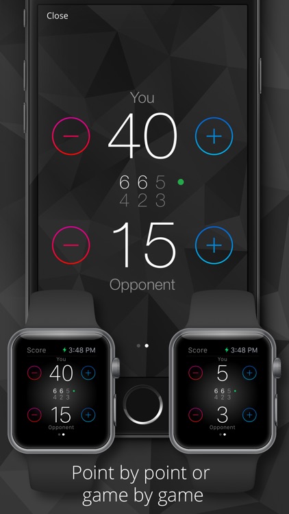 Tennis Watch - Tennis score tracker and statistics for Apple Watch and iPhone