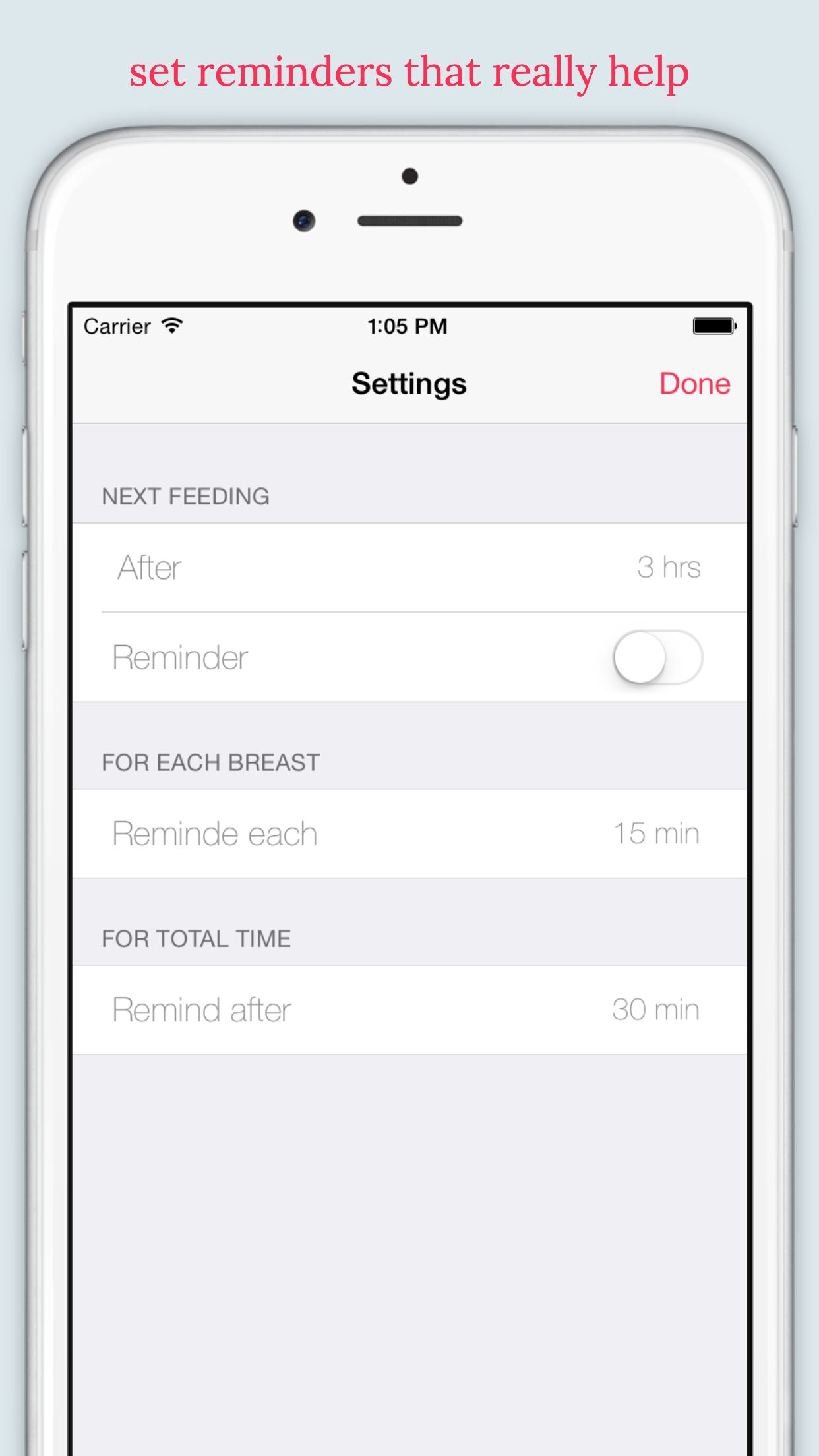 baby feed app