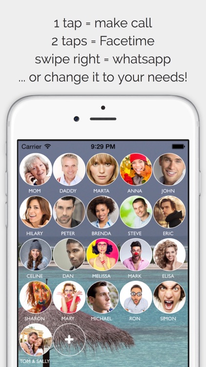 CallRight Free - call and text your favorite contacts with just one tap!