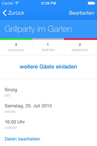 Invite – Einladen leicht gemacht screenshot 2