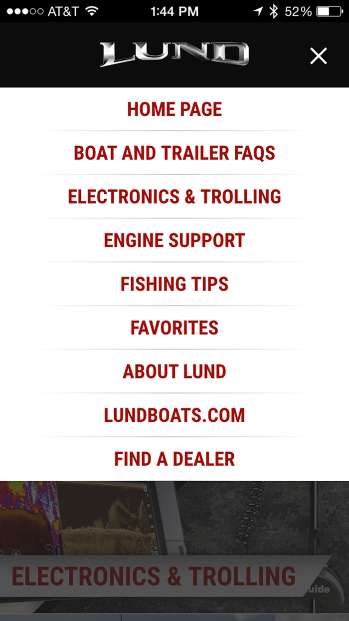 Lund Boats App