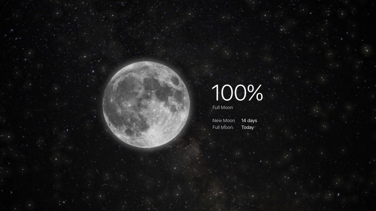 MOON - Current Moon Phase for TV
