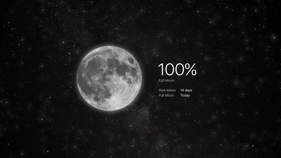 Скриншот MOON - Current Moon Phase For TV на iPhone 1