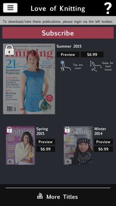 Love of Knitting Magazine screenshot 1