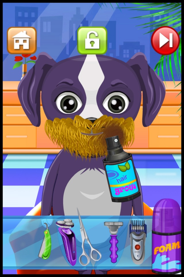 Animal Shave Pet Hair Salon Game for Kids Free screenshot 4