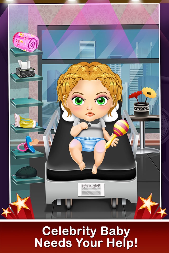 Celebrity Mommy's Hospital Pregnancy Adventure - new born baby doctor & spa care salon games for boys, girls & kids screenshot 2