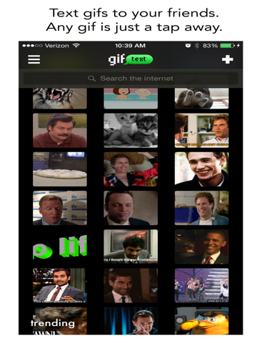 gif text : animated sms messaging and memes iPad screenshot 4 - Entertainment app