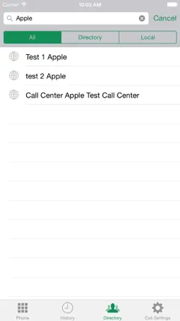 BroadSoft MobileLink screenshot 2