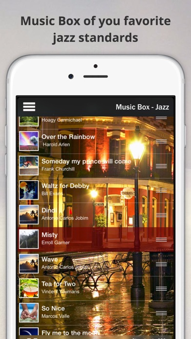 Screenshot #1 pour Dream Music Box - Jazz Standards & Natural Ambience for Sleeping & Relaxation
