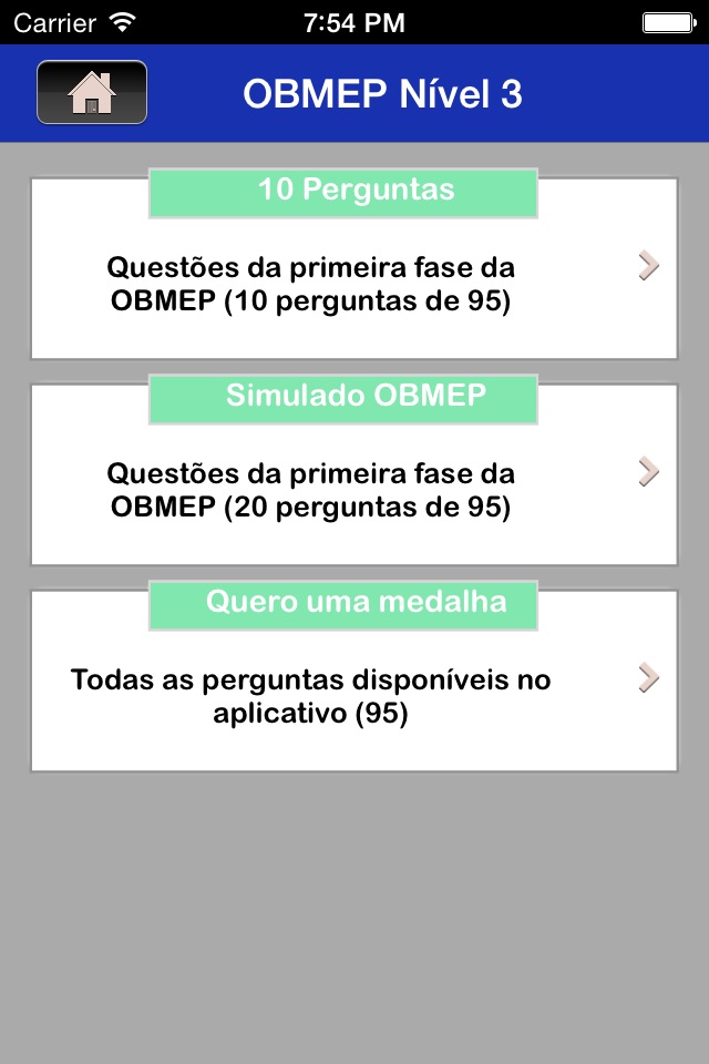 Simulado Olimpíadas de Matemática - OBMEP Nivel 3 screenshot 4