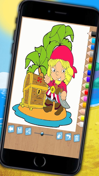 Screenshot #2 pour Peindre des pirates -jeu éducatif de coloriage de pirates pour garçons et filles de 1 à 6 ans