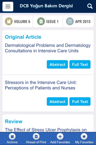 DCB Yoğun Bakım Dergisi screenshot 2
