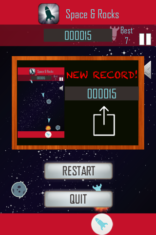 SpaceRocks - avoid spaceship hit rocks space game screenshot 4