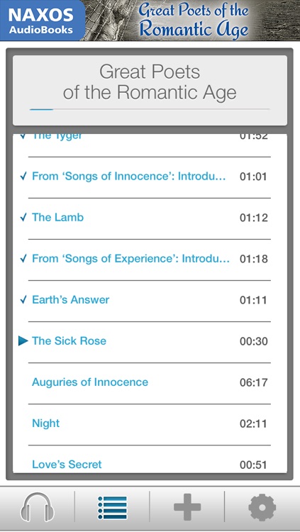 Great Poets of the Romantic Age: Audiobook App