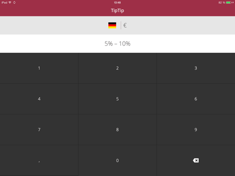 Screenshot #4 pour TipTip – Trinkgeldrechner