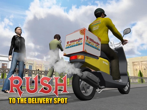 Screenshot #5 pour 3D simulateur ultime pizza garçon - fou moto coureur et un parking simulation jeu d'aventure