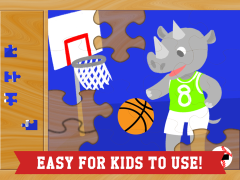 Screenshot #6 pour Puzzles Sports pour Enfants – Les Meilleurs Jeux de Baseball, Basketball, Soccer et Football avec des Garçons, des Filles et des Animaux!