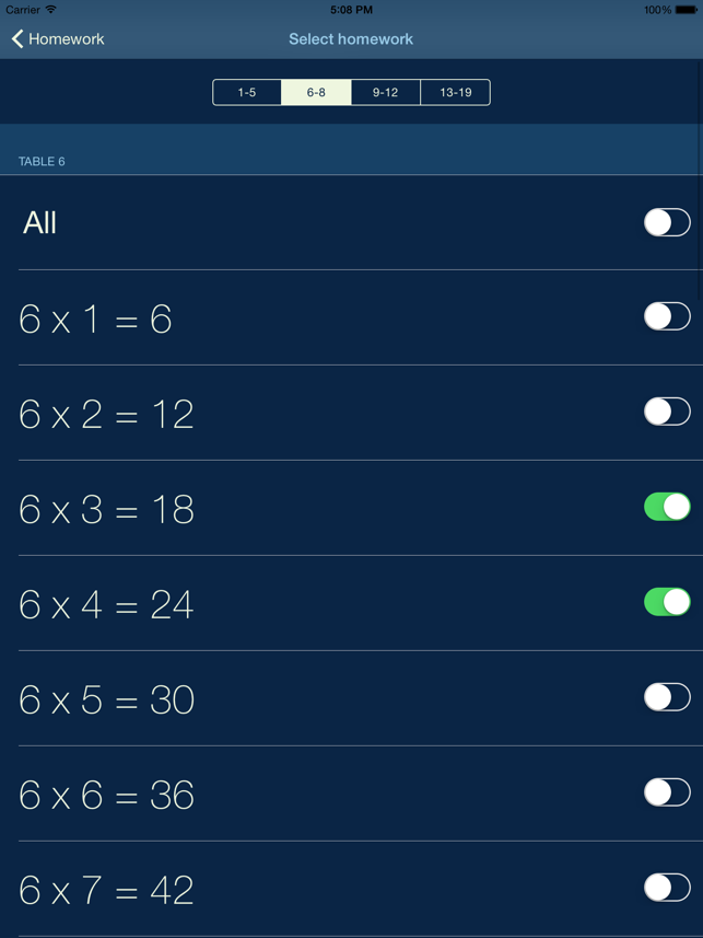 ‎My Multiplication - times tables Screenshot