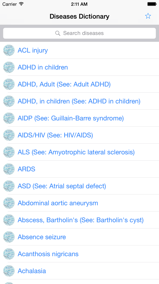 Diseases Dictionary Offline - 1.0 - (iOS)