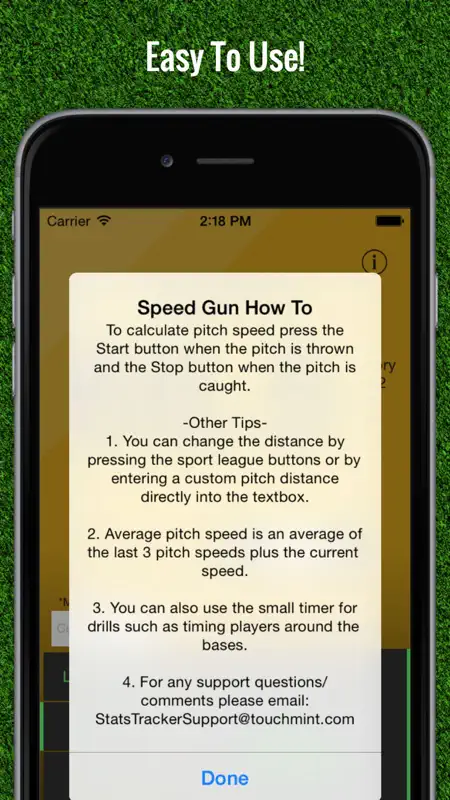 Baseball Pitch Speed - Radar Gun screenshot 5 of 5
