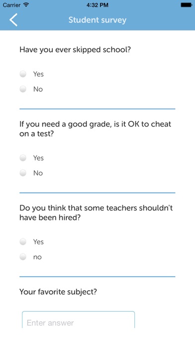 Screenshot #3 pour Survey On App