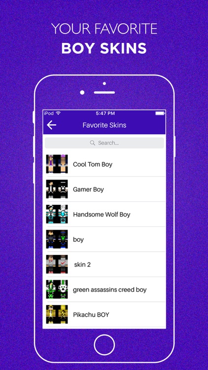 PE Boy Skins for Minecraft Game screenshot-3