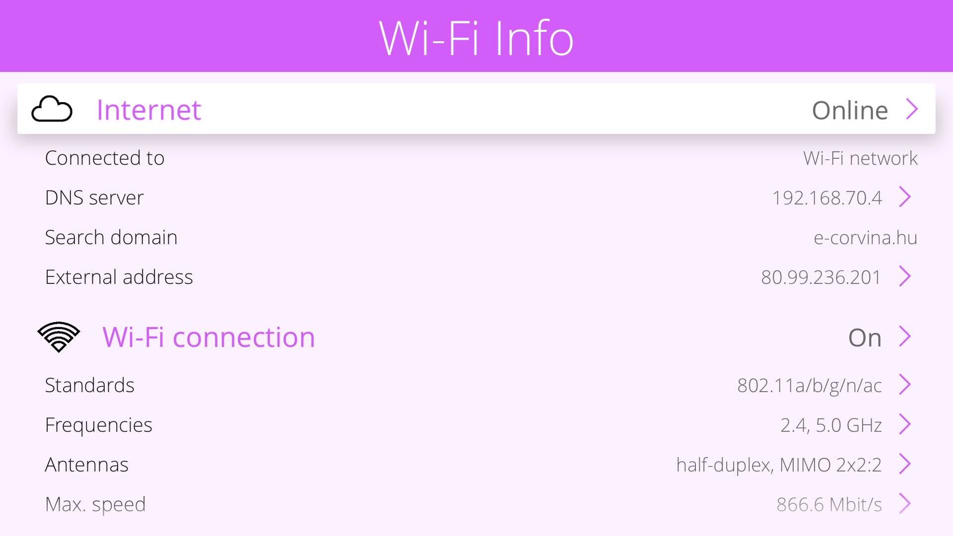 Wi-Fi Info