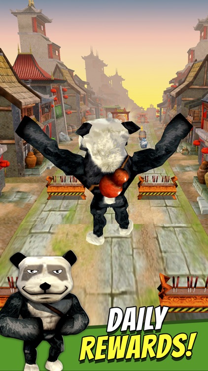 Cartoon Panda Run - Free Bamboo Jungle Pandas Racing Dash Game For Kids screenshot-4