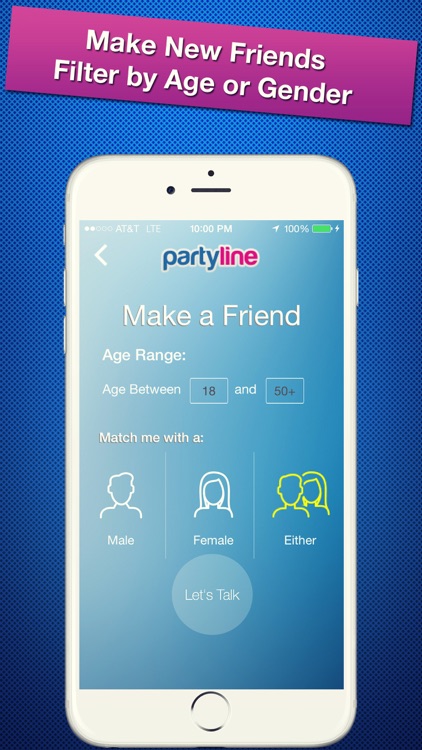 PartyLine Voice Chat, Meet Friends, New People screenshot-0