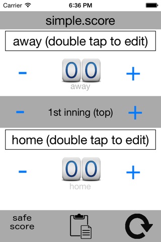 Simple Score - the simplest way to keep score from the bleachers screenshot 4