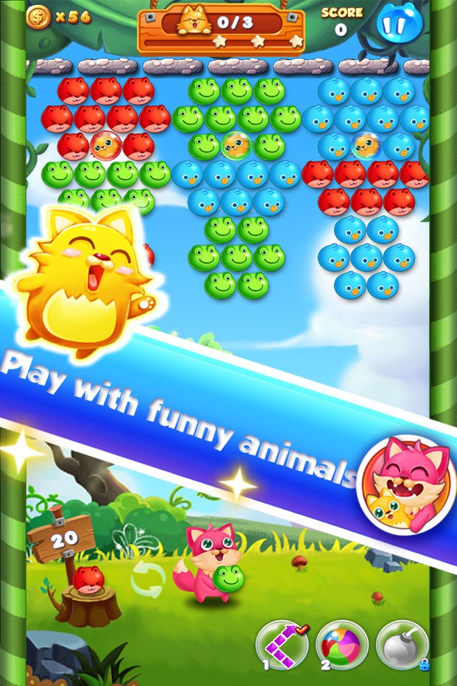 Bubble Cat Rescue screenshot 2