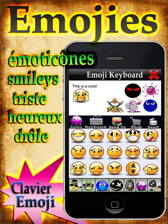 Screenshot #4 pour Emoticône 4+ - Emoticônes et Smileys Gratuits!