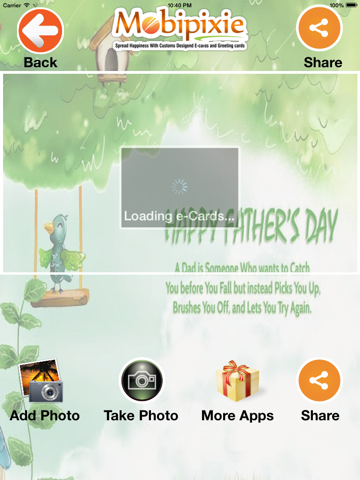 Father Day E-cards iPad screenshot