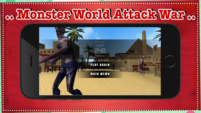 Monster World Attack War - free game first most fun for person