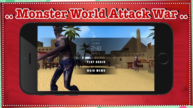 Monster World Attack War - free game first most fun for person screenshot-3