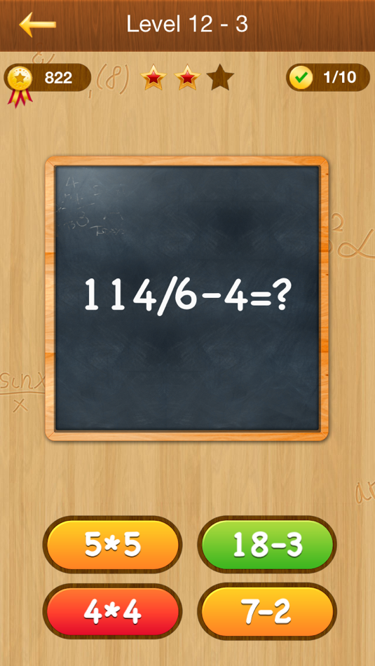#3. Math Master - education arithmetic puzzle games, train your skills of mathematics (iOS) 由: Anton Kartunov
